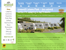 Tablet Screenshot of greenhill-leisure-park.co.uk